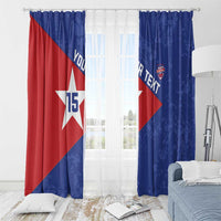 Custom Cuba Basketball Window Curtain Flag Style