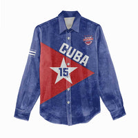 Custom Cuba Basketball Women Casual Shirt Flag Style