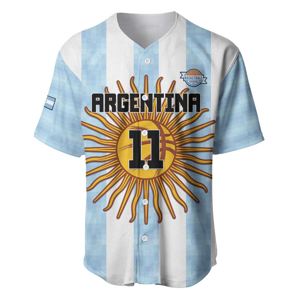 Custom Argentina Basketball Baseball Jersey Go El Alma Argentina
