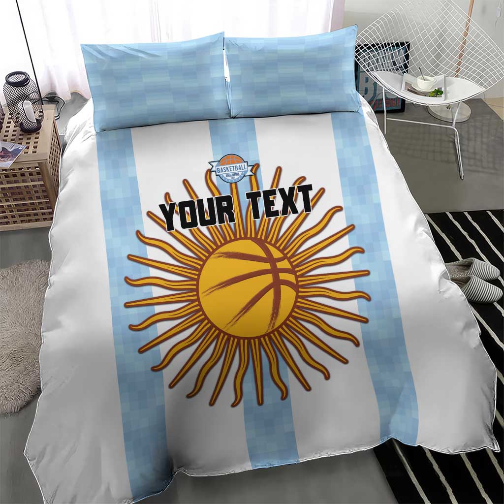 Custom Argentina Basketball Bedding Set Go El Alma Argentina