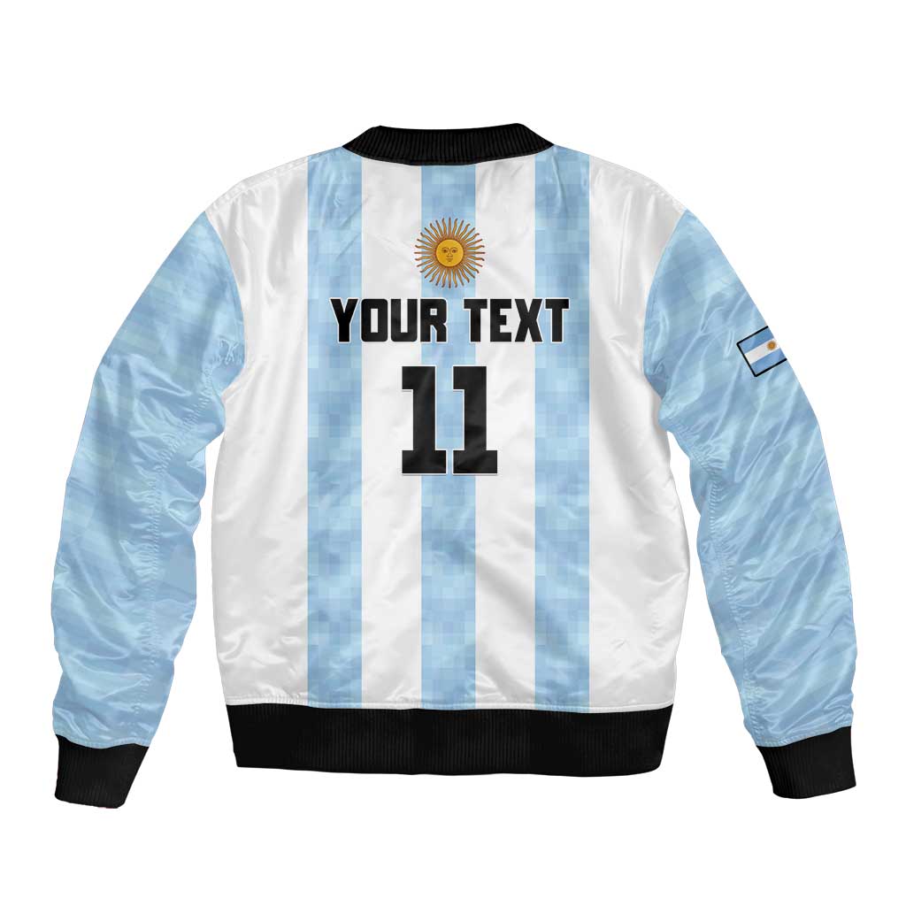 Custom Argentina Basketball Bomber Jacket Go El Alma Argentina