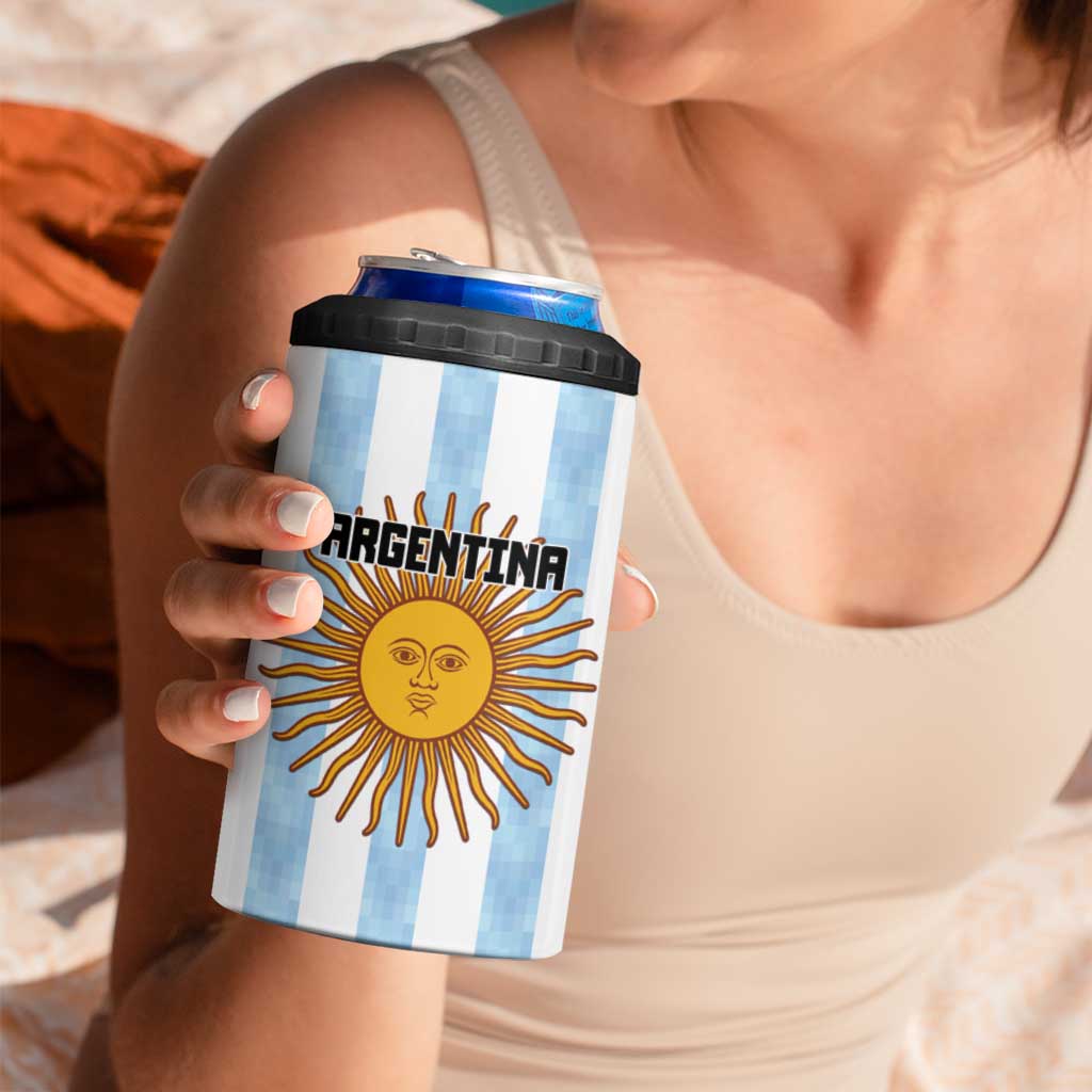 Custom Argentina Basketball 4 in 1 Can Cooler Tumbler Go El Alma Argentina