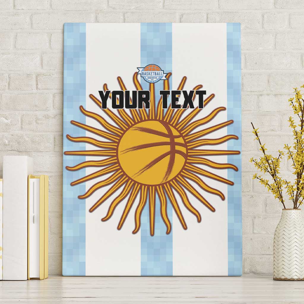 Custom Argentina Basketball Canvas Wall Art Go El Alma Argentina