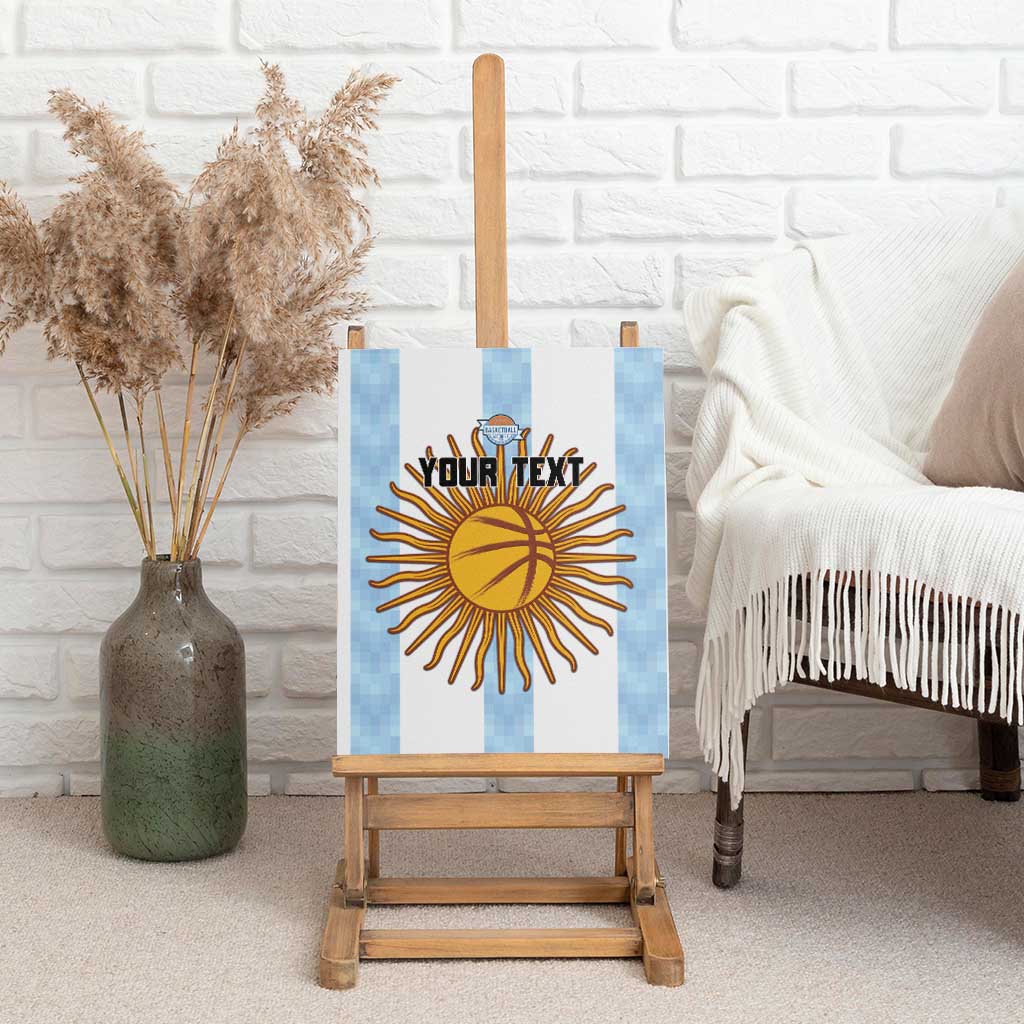 Custom Argentina Basketball Canvas Wall Art Go El Alma Argentina