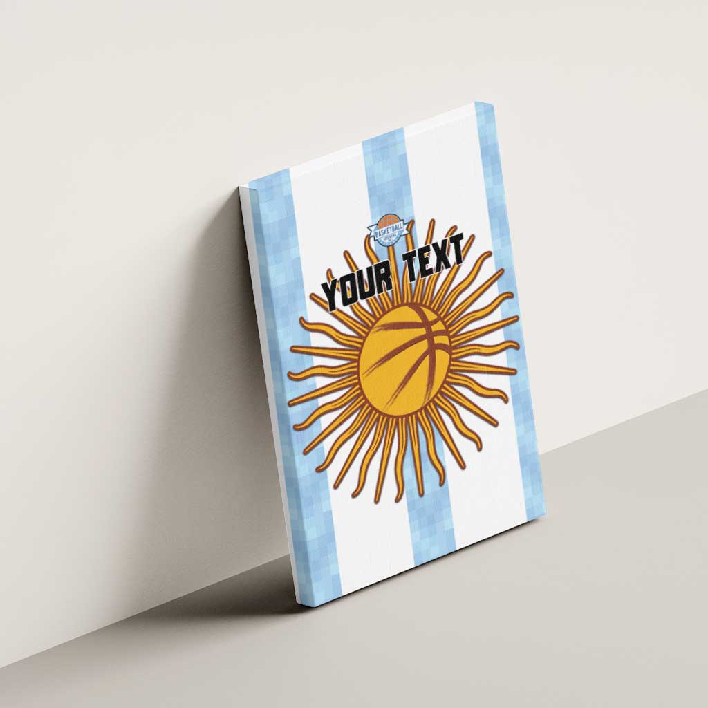 Custom Argentina Basketball Canvas Wall Art Go El Alma Argentina