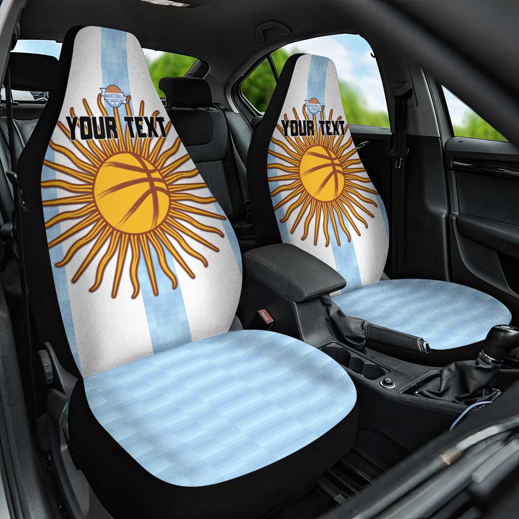Custom Argentina Basketball Car Seat Cover Go El Alma Argentina