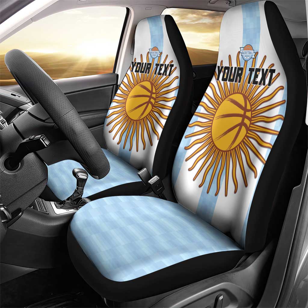 Custom Argentina Basketball Car Seat Cover Go El Alma Argentina