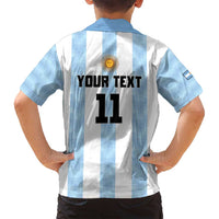 Custom Argentina Basketball Family Matching Long Sleeve Bodycon Dress and Hawaiian Shirt Go El Alma Argentina
