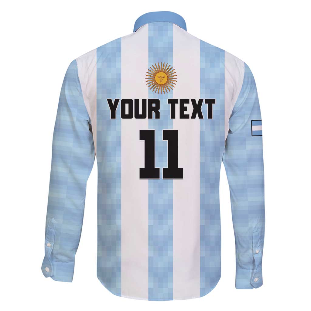 Custom Argentina Basketball Family Matching Long Sleeve Bodycon Dress and Hawaiian Shirt Go El Alma Argentina