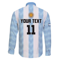 Custom Argentina Basketball Family Matching Off The Shoulder Long Sleeve Dress and Hawaiian Shirt Go El Alma Argentina