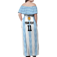 Custom Argentina Basketball Family Matching Off Shoulder Maxi Dress and Hawaiian Shirt Go El Alma Argentina