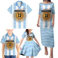 Custom Argentina Basketball Family Matching Puletasi and Hawaiian Shirt Go El Alma Argentina