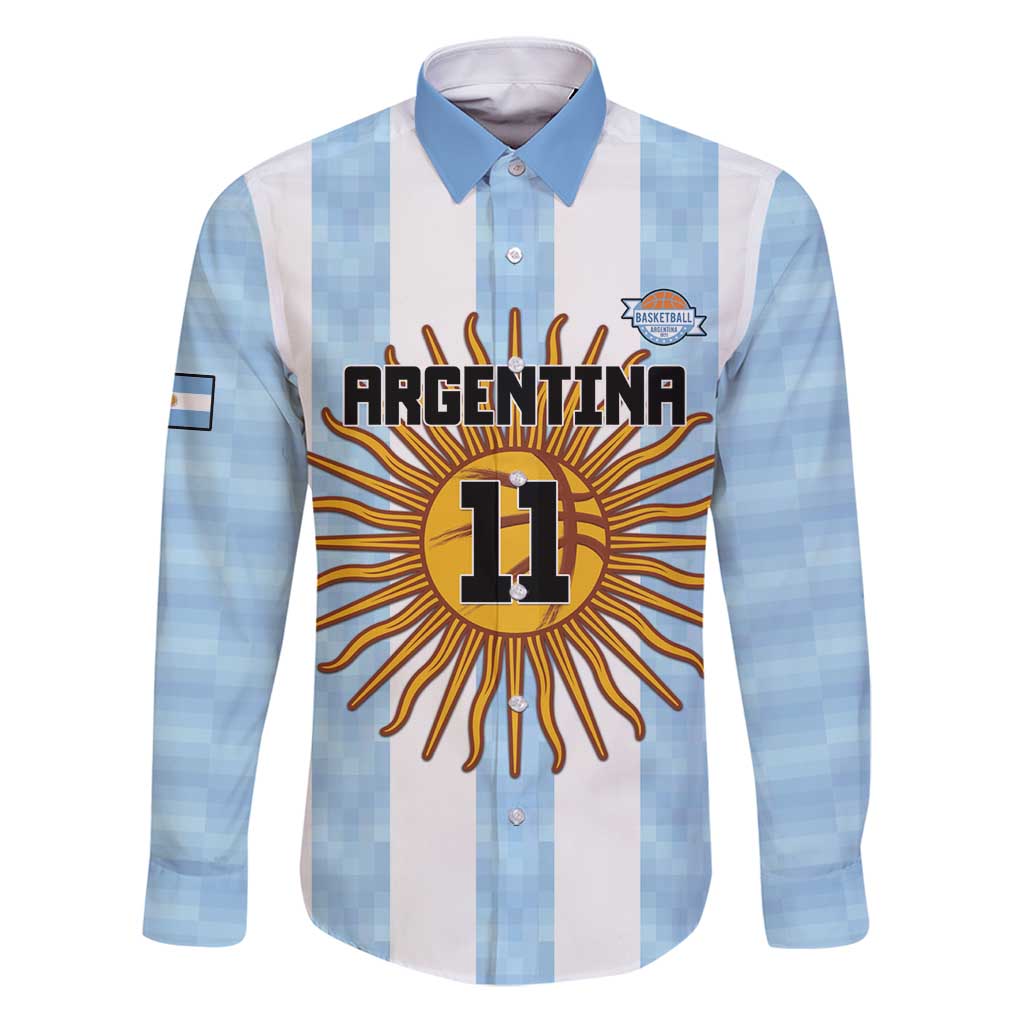 Custom Argentina Basketball Family Matching Puletasi and Hawaiian Shirt Go El Alma Argentina