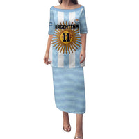 Custom Argentina Basketball Family Matching Puletasi and Hawaiian Shirt Go El Alma Argentina
