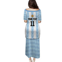 Custom Argentina Basketball Family Matching Puletasi and Hawaiian Shirt Go El Alma Argentina