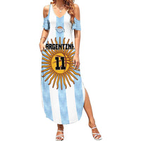 Custom Argentina Basketball Family Matching Summer Maxi Dress and Hawaiian Shirt Go El Alma Argentina