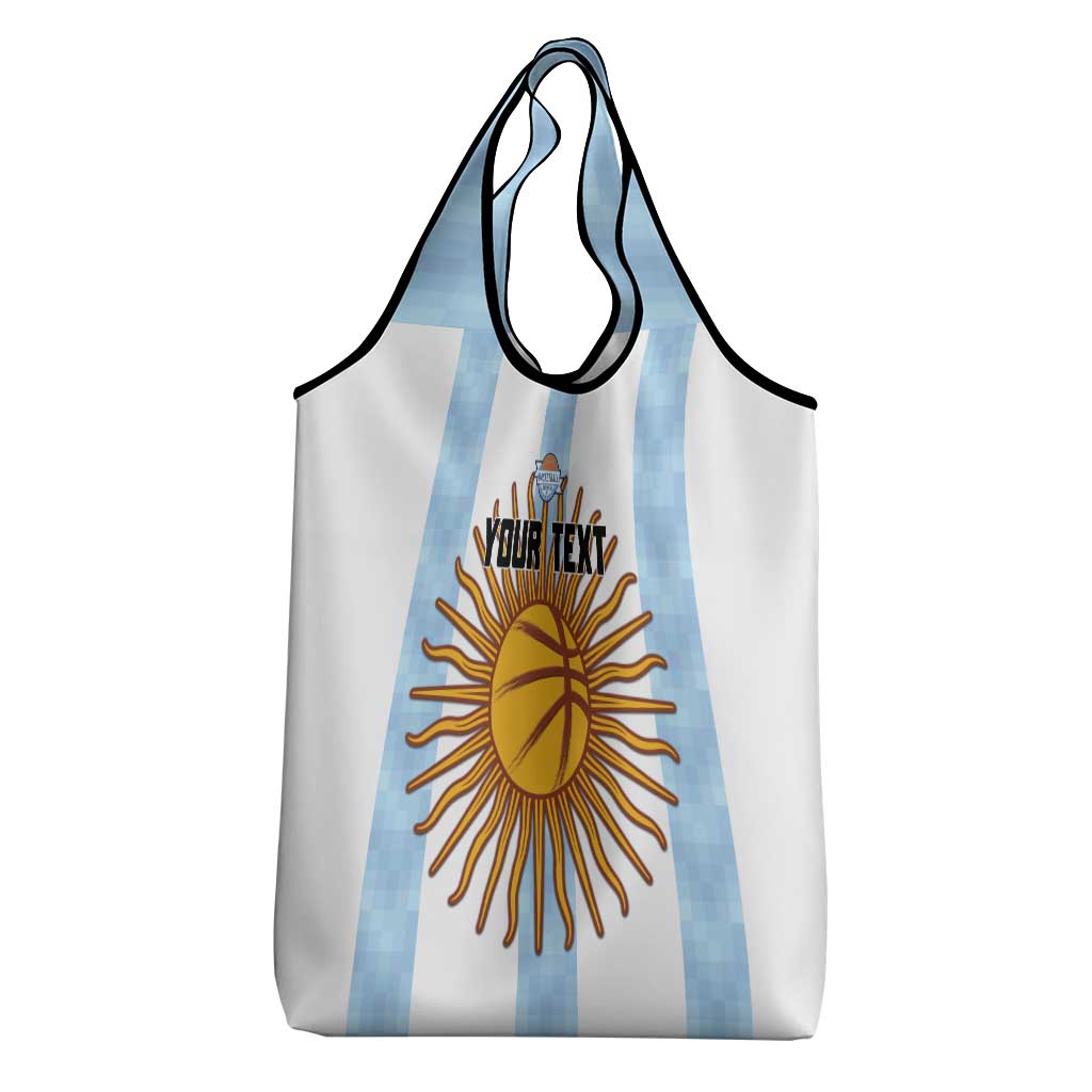 Custom Argentina Basketball Grocery Bag Go El Alma Argentina