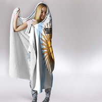 Custom Argentina Basketball Hooded Blanket Go El Alma Argentina