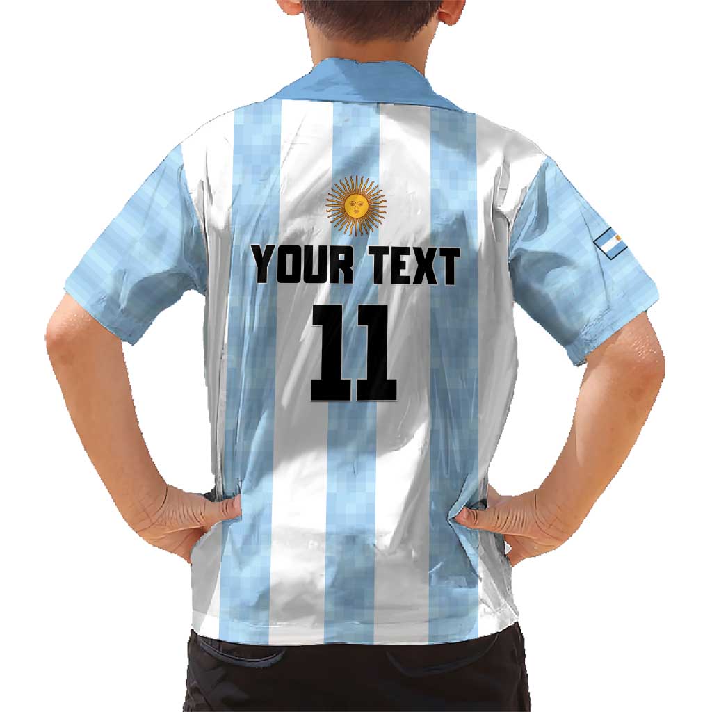 Custom Argentina Basketball Kid Hawaiian Shirt Go El Alma Argentina