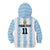 Custom Argentina Basketball Kid Hoodie Go El Alma Argentina