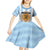 Custom Argentina Basketball Kid Short Sleeve Dress Go El Alma Argentina