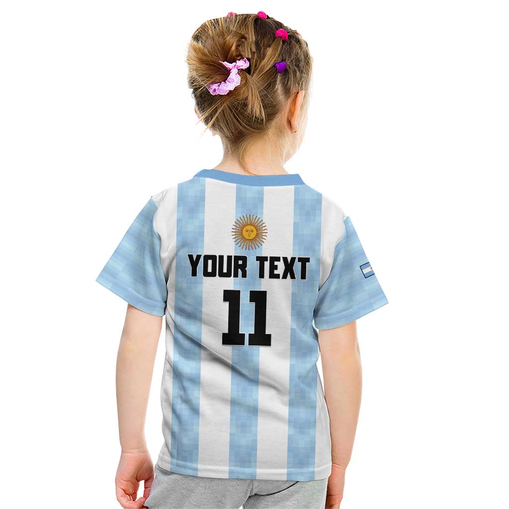 Custom Argentina Basketball Kid T Shirt Go El Alma Argentina