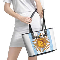 Custom Argentina Basketball Leather Tote Bag Go El Alma Argentina