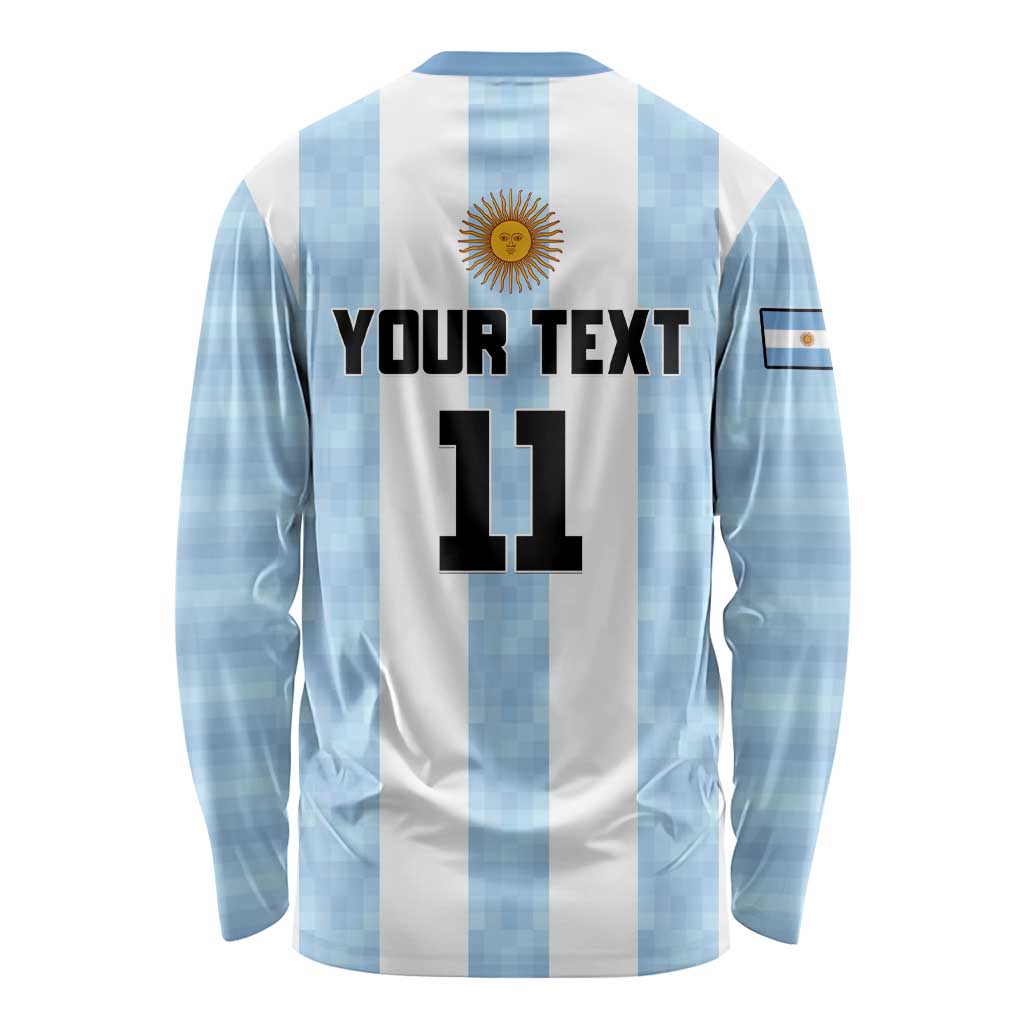 Custom Argentina Basketball Long Sleeve Shirt Go El Alma Argentina