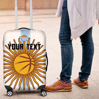 Custom Argentina Basketball Luggage Cover Go El Alma Argentina