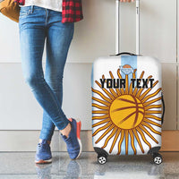 Custom Argentina Basketball Luggage Cover Go El Alma Argentina