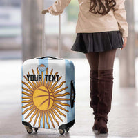 Custom Argentina Basketball Luggage Cover Go El Alma Argentina