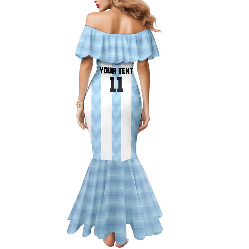 Custom Argentina Basketball Mermaid Dress Go El Alma Argentina