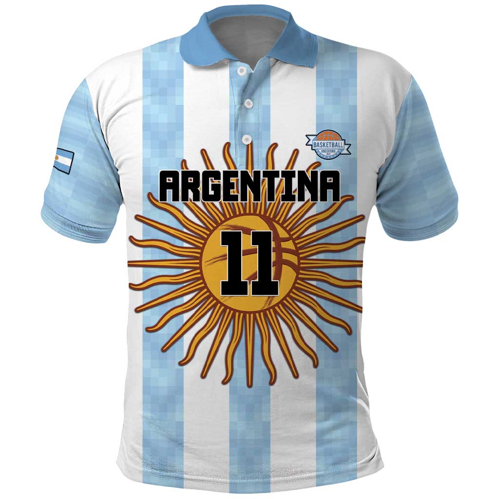 Custom Argentina Basketball Polo Shirt Go El Alma Argentina