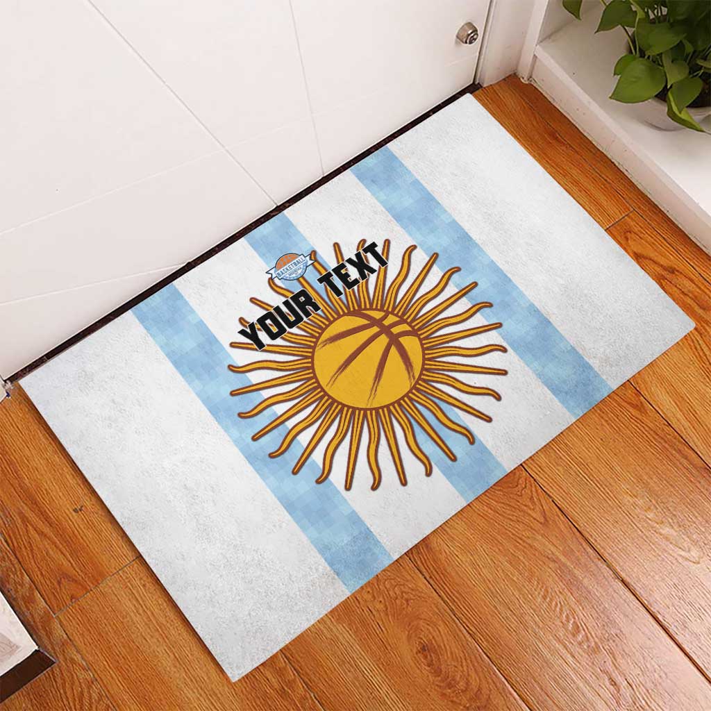 Custom Argentina Basketball Rubber Doormat Go El Alma Argentina