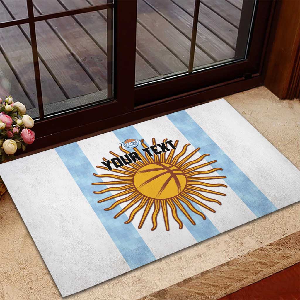 Custom Argentina Basketball Rubber Doormat Go El Alma Argentina