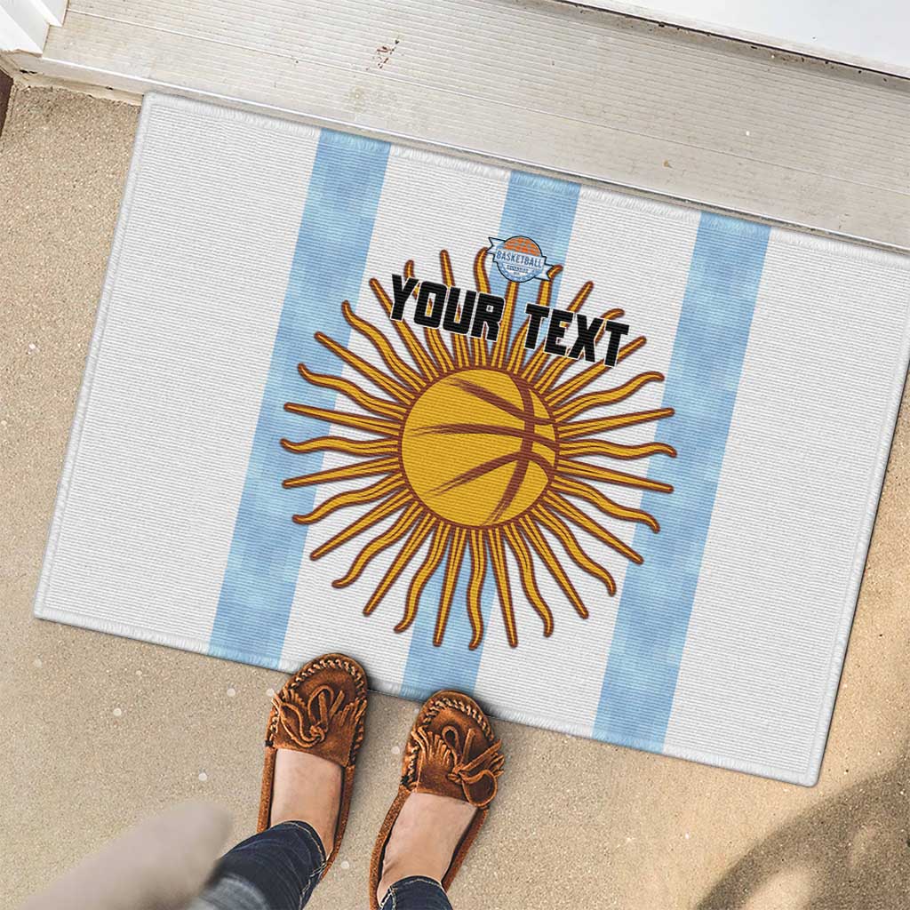 Custom Argentina Basketball Rubber Doormat Go El Alma Argentina
