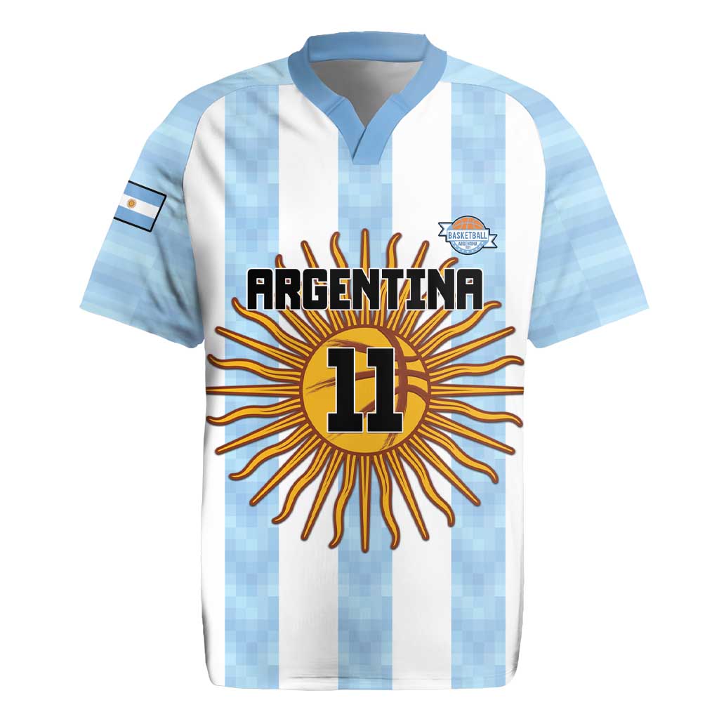 Custom Argentina Basketball Rugby Jersey Go El Alma Argentina