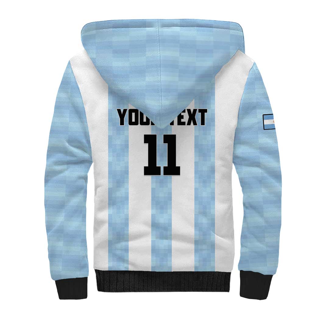 Custom Argentina Basketball Sherpa Hoodie Go El Alma Argentina