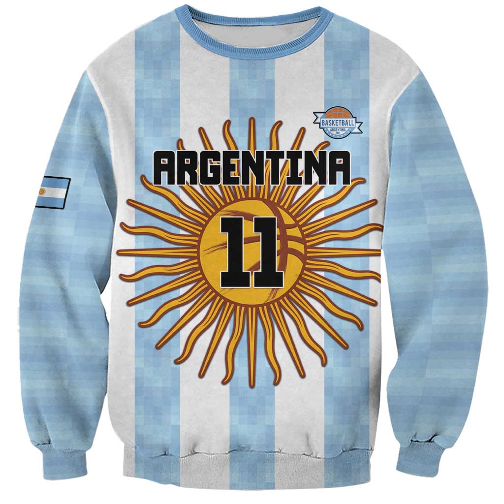 Custom Argentina Basketball Sweatshirt Go El Alma Argentina