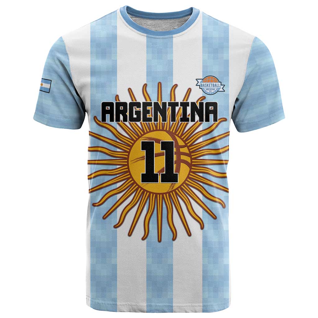 Custom Argentina Basketball T Shirt Go El Alma Argentina