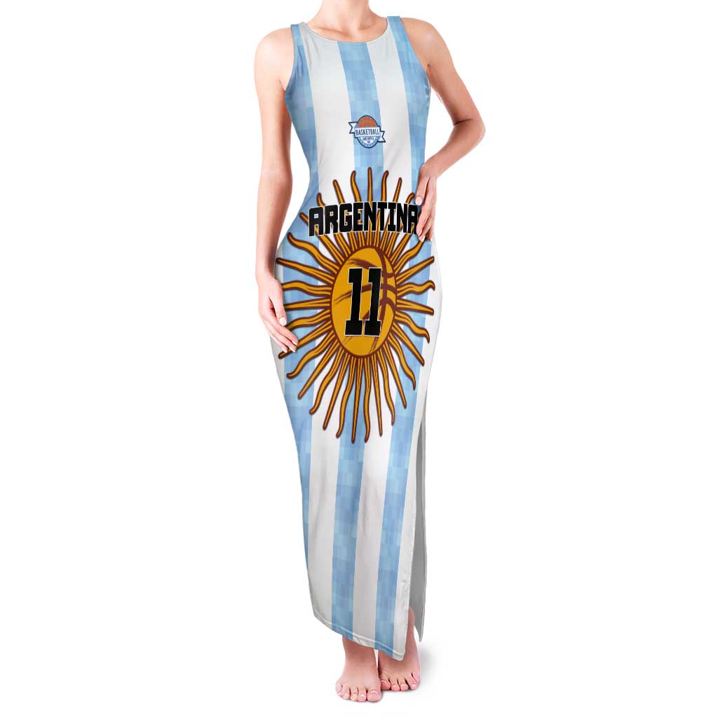 Custom Argentina Basketball Tank Maxi Dress Go El Alma Argentina
