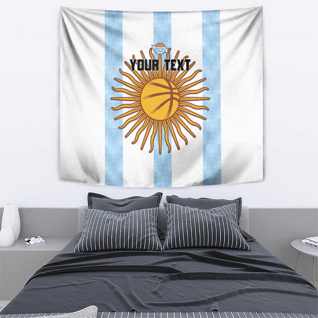 Custom Argentina Basketball Tapestry Go El Alma Argentina