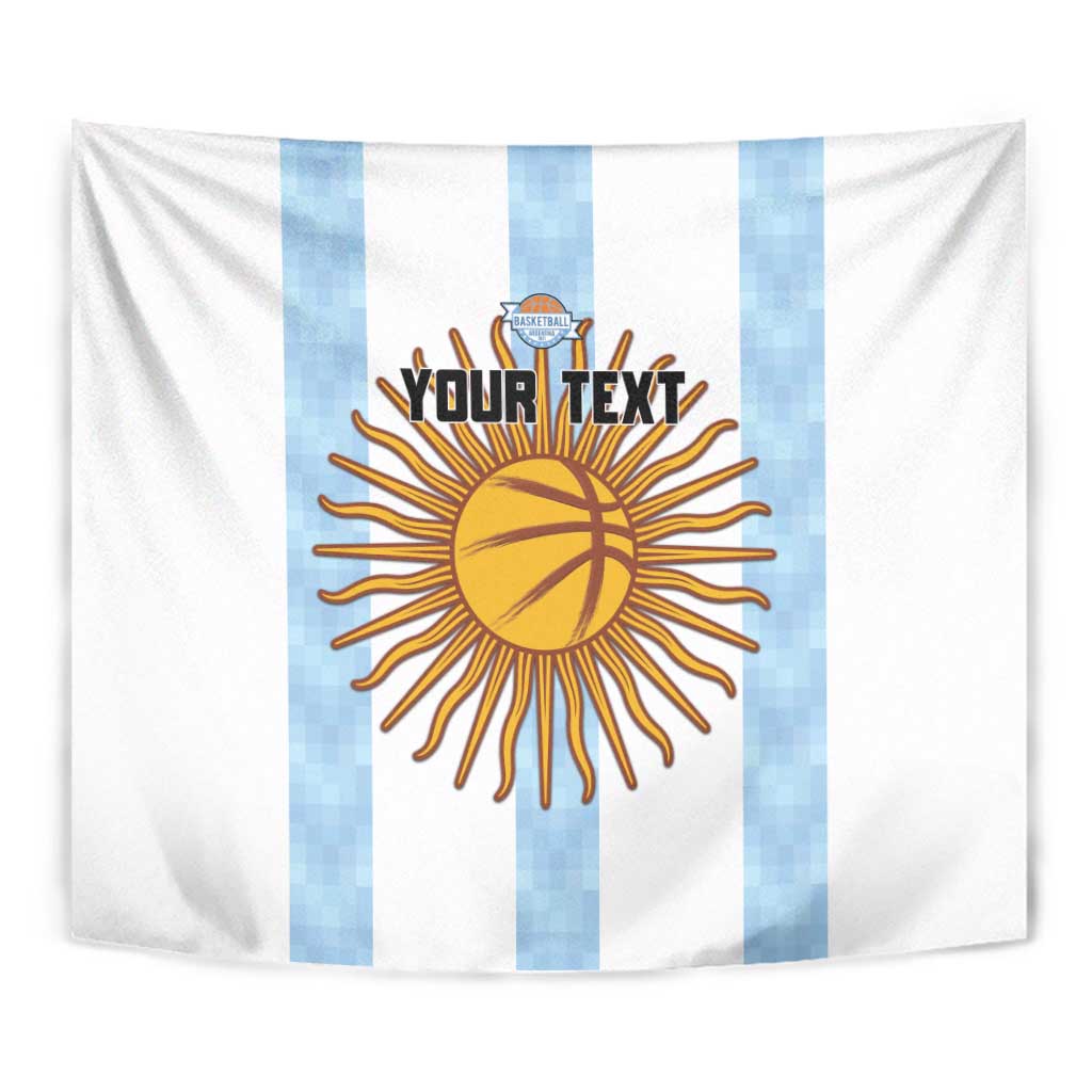 Custom Argentina Basketball Tapestry Go El Alma Argentina