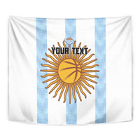 Custom Argentina Basketball Tapestry Go El Alma Argentina