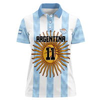 Custom Argentina Basketball Women Polo Shirt Go El Alma Argentina