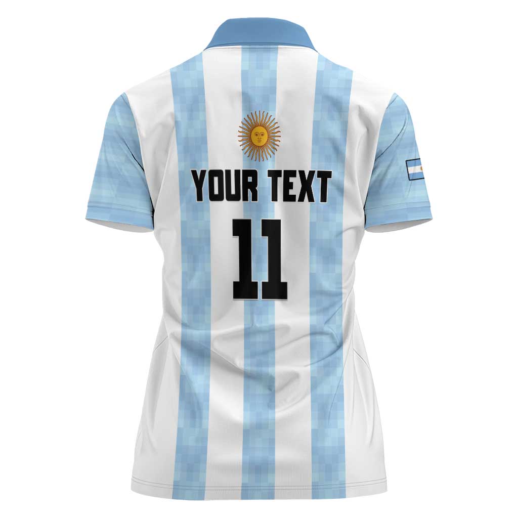 Custom Argentina Basketball Women Polo Shirt Go El Alma Argentina