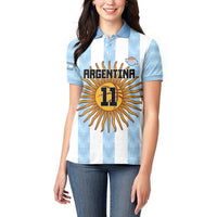 Custom Argentina Basketball Women Polo Shirt Go El Alma Argentina