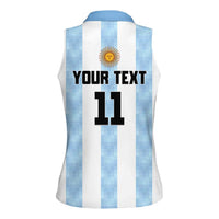 Custom Argentina Basketball Women Sleeveless Polo Shirt Go El Alma Argentina