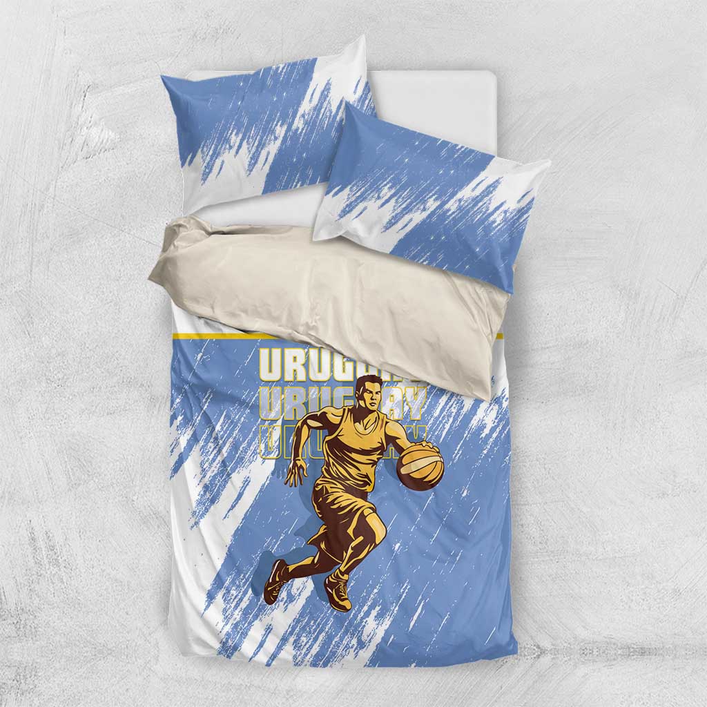 Uruguay Basketball Bedding Set Come On Charruas