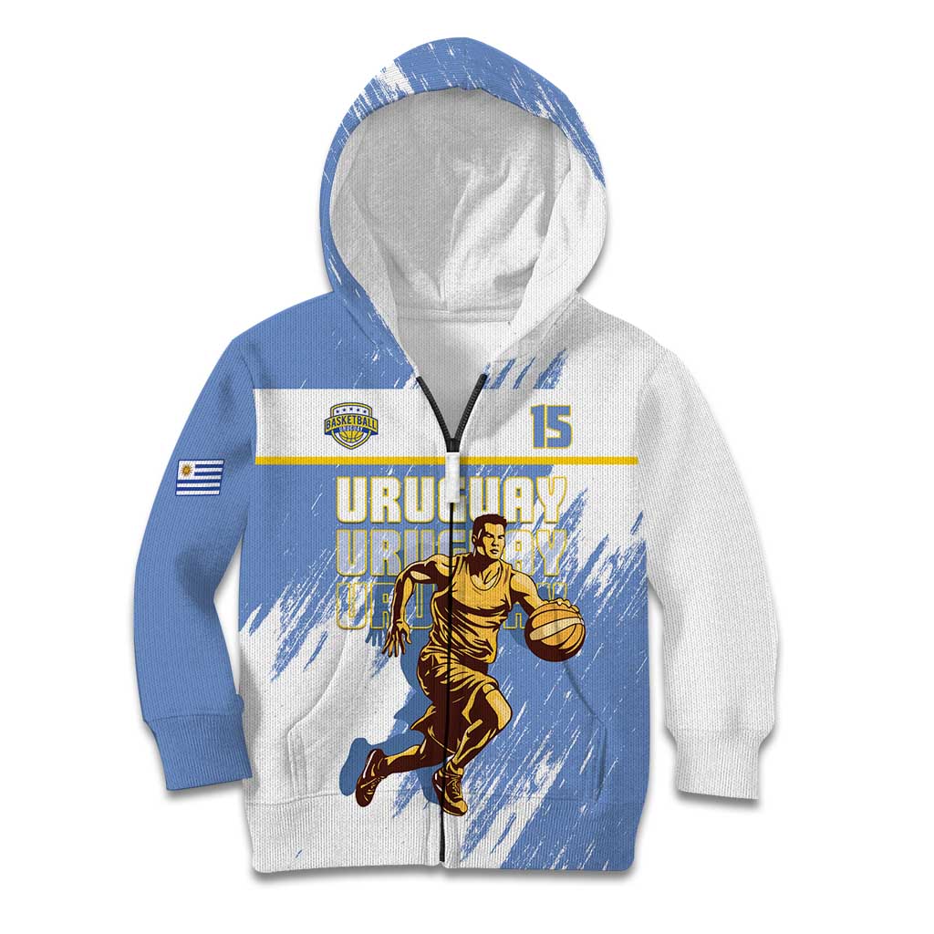 Custom Uruguay Basketball Kid Hoodie Come On Charruas